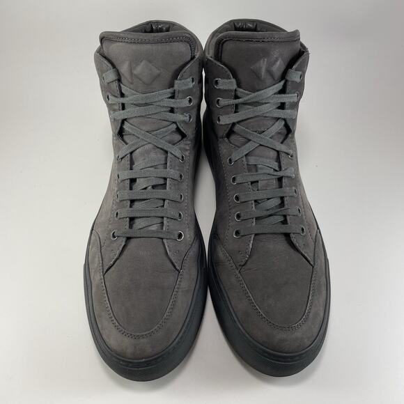 Koio Primo Tonal High Top Sneakers Mens Size 44, US Size 10 Charcoal Gray - Picture 10 of 11